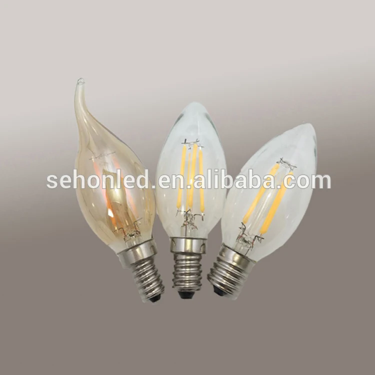 crystals chandelier lighting led e12 flame 4w ul c35 frosted led candelabra filament candle bulbs
