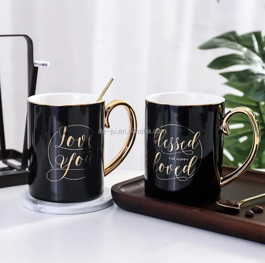 ceramic coffee cup with lids