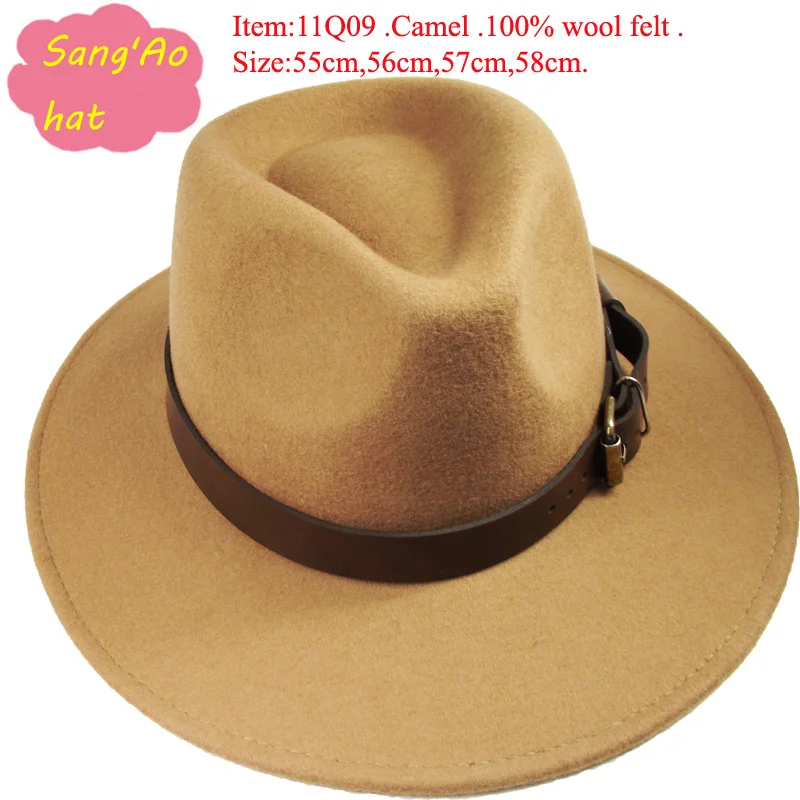 wholesale Men wide brim fedora hat