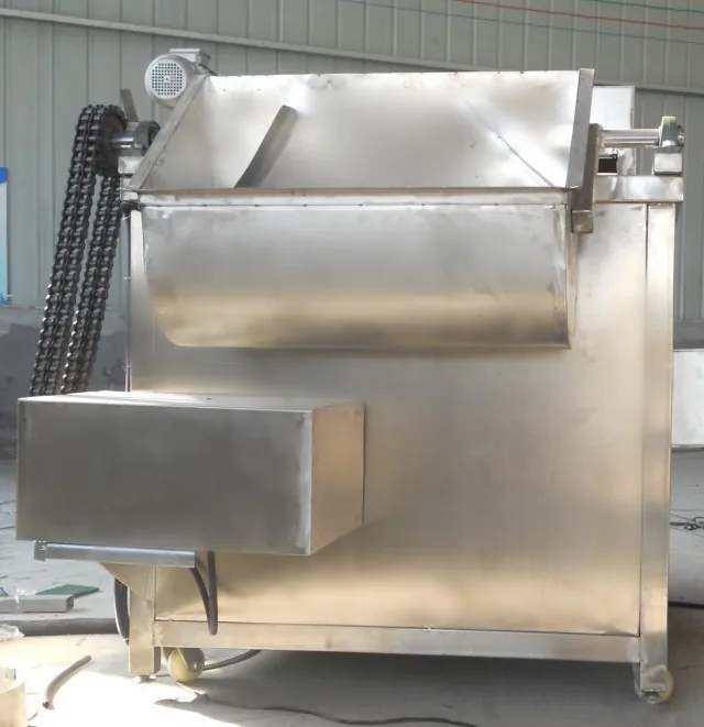 2014automatic Continuous Mesh Belt Frying Machine Deep Fried Chicken