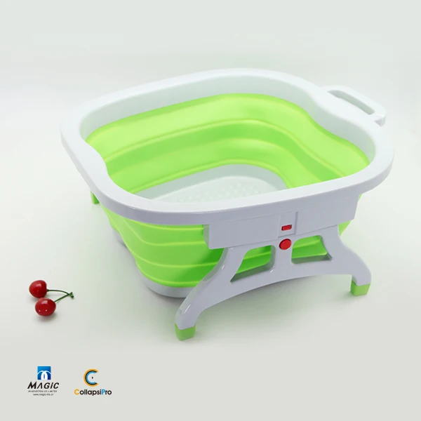 2018 New Idea Plastic Collapsible Folding Foot Bath Tub
