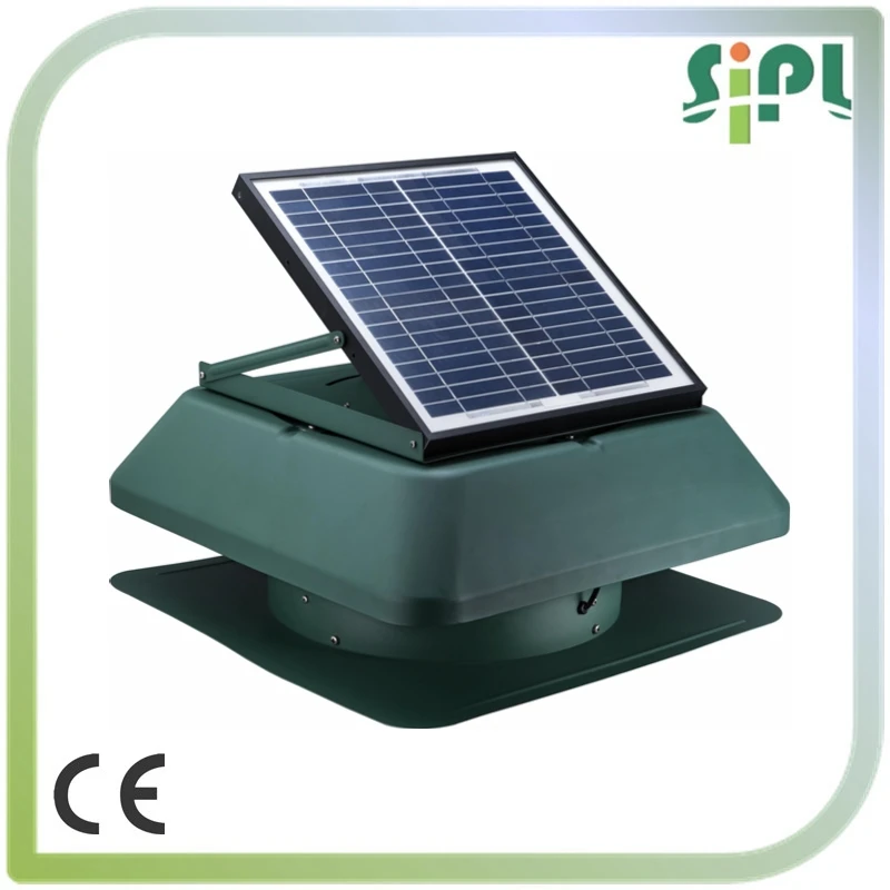 Solar Attic Ventilation Fan Dc Brushless Fan Motor Greenhouse