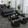 Living Room Modern 3+2+1 Genuine Leather Chairs Sofa