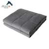 Customized Wholesale small boxes pattern throw anxiety glass beads pellets filling weighted blanket for beds