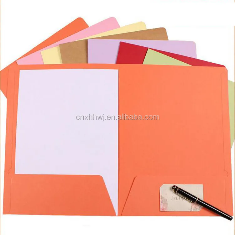 Office A4 Document Pp Folder,Handmade Cardboard File Paper Folder Buy