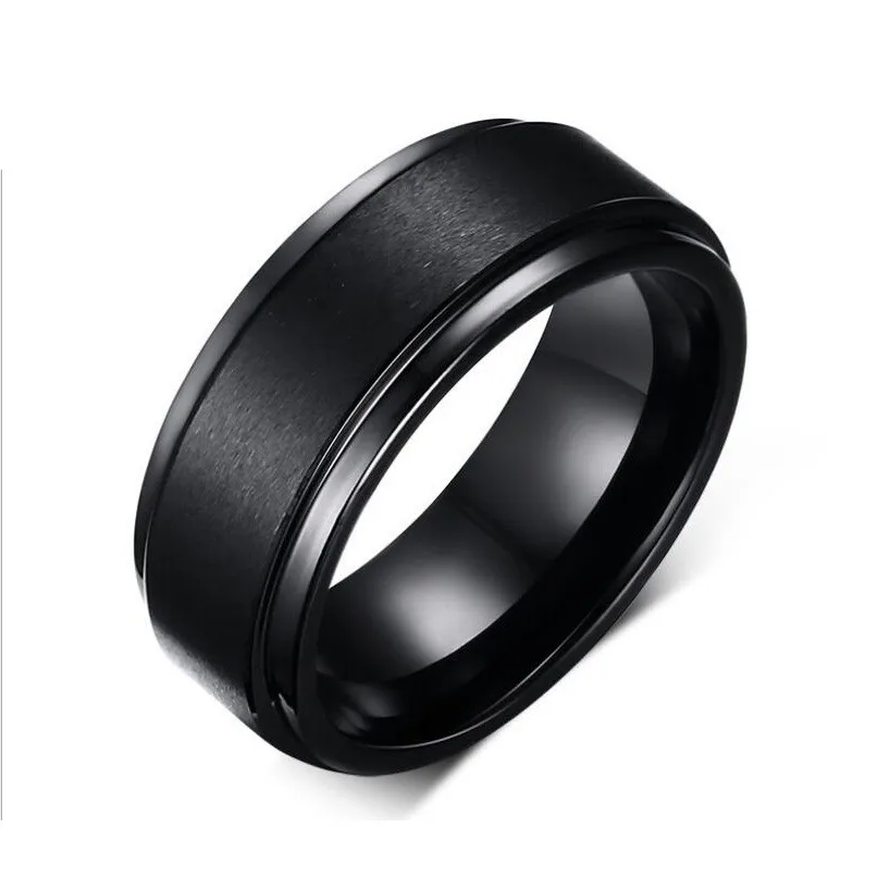 8mm wide fashion black men tungsten wedding rings wholesale jewelry decent tungsten carbide rings - Tungsten Mens Wedding Ring 8mm wide fashion black men tungsten wedding rings wholesale jewelry decent tungsten carbide rings - Tungsten Mens Wedding Ring