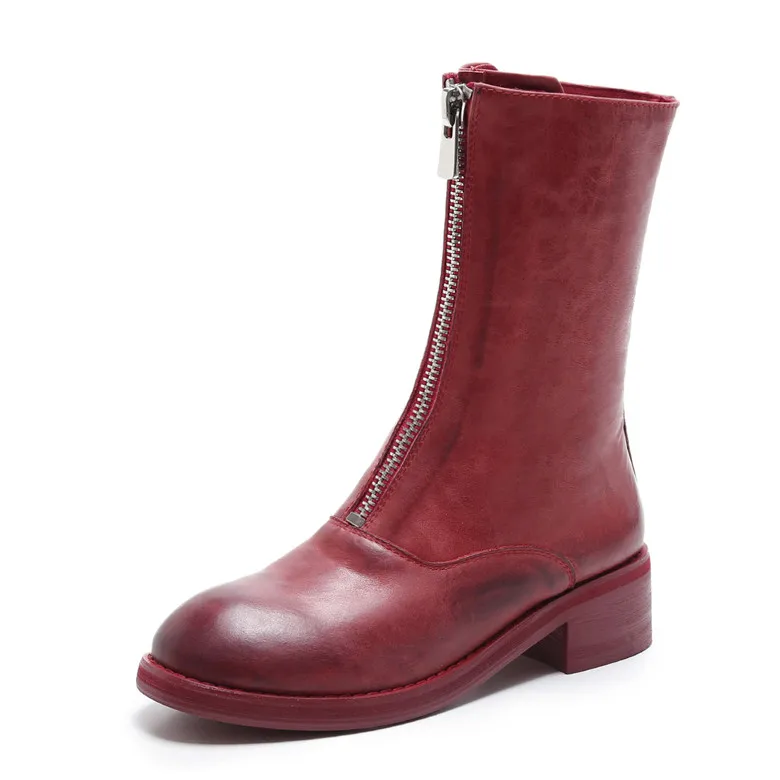 burgundy leather riding boots