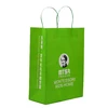 Custom fashion health materials kraft paper packaging green art paper gift bag making machine paper bag with handle