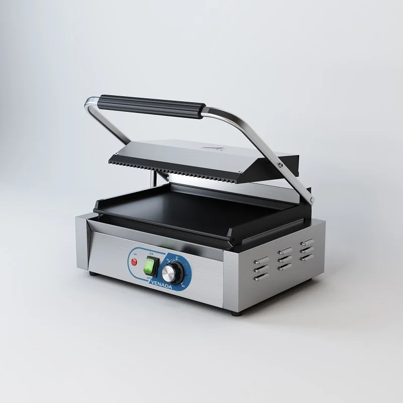 Industrial Barbecue Equipment Sandwich Panini Contact Grill Large