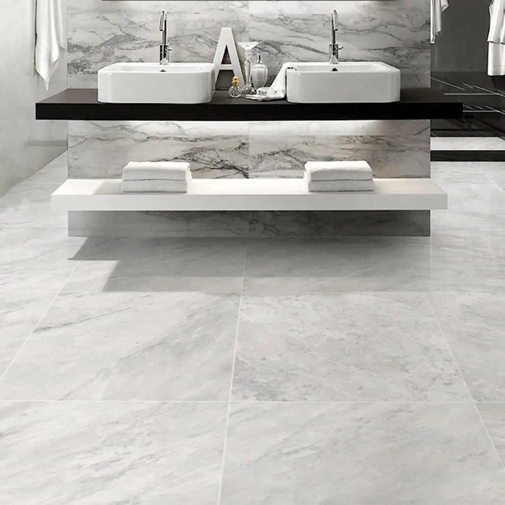 Carrara Marble Non Slip Matt Porcelain Large White High Gloss Floor Carrara Marble Non Slip Matt Porcelain Large White High Gloss Floor Tile 600 X1200 Mm