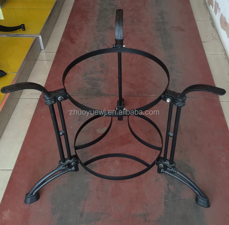 Wholesale Uk Big Round 1040mm Wrought Iron Coffee Table Legs For Marble