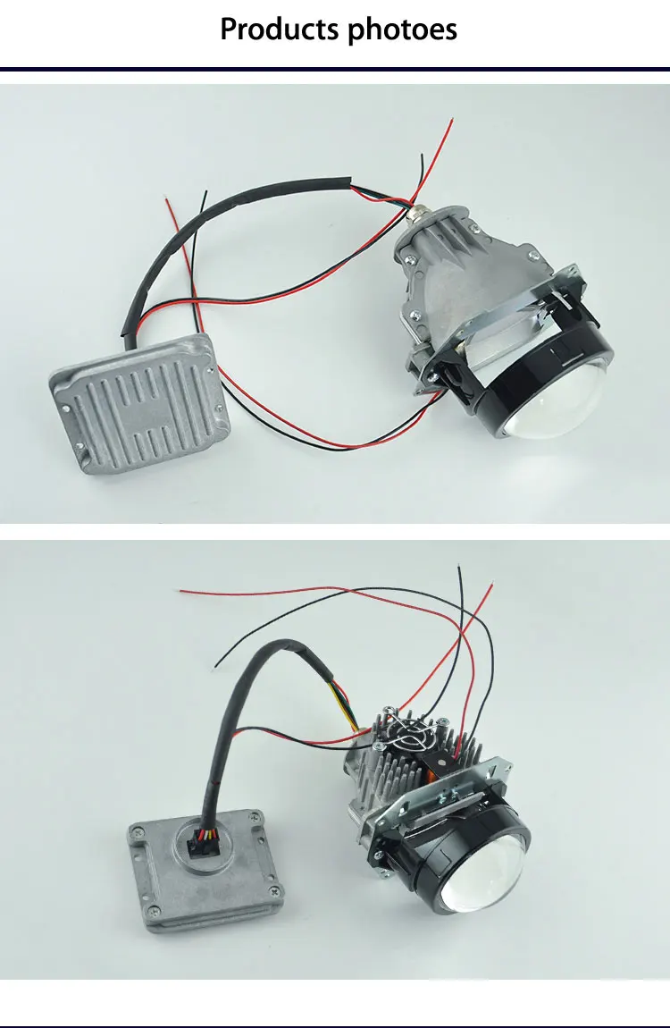 2018 New 48w 3 Inch 9000lm Bi Led Lens Projector Headlight With High