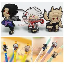 4pcs/lot Uzumaki Naruto Pencil Cap / Case Pencil Topper Writing Supplies office Stationery Gifts Pencil Accessories Kids Gifts