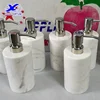 White marble liquid soap dispensers