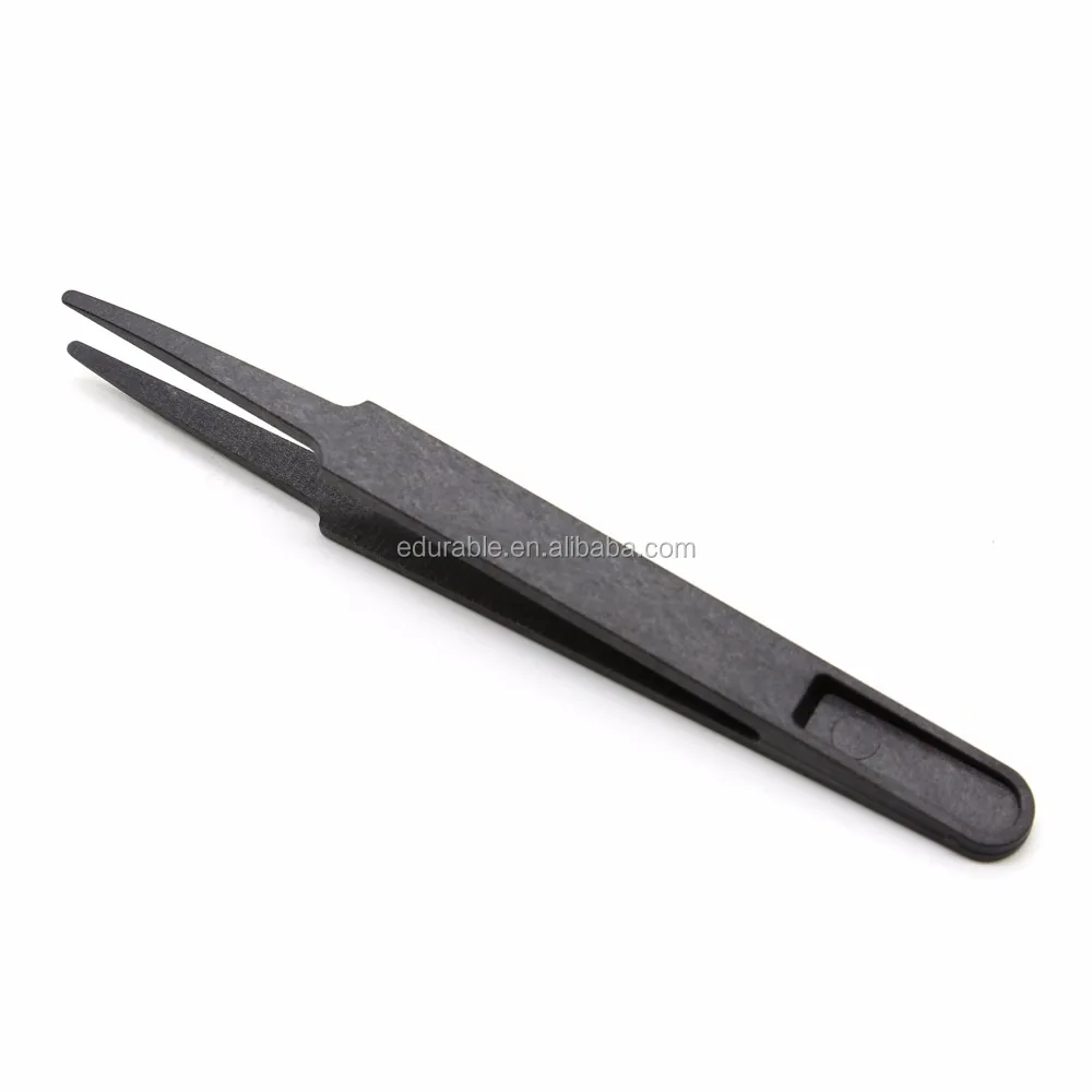 Factory 93303 Cleanroom Esd Plastic Tweezers Carbon Fiber Y Tweezers