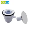 Floor drainer bathroom shower tray waste High Fast Flow 90mm Chrome Shower Waste Trap For Low Profile