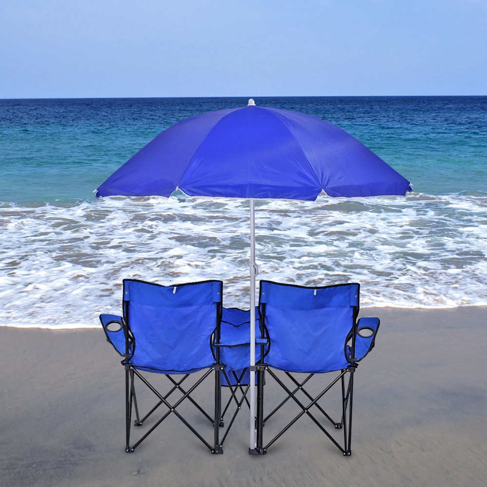 New Double Beach Chair with Simple Decor