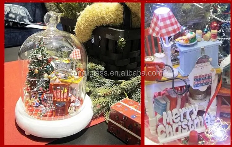 New product for 2015 christmas Clear glass christmas ornament for home decoration