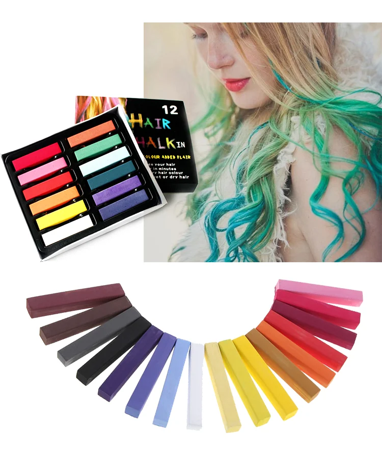 Oem Hair Chalk,12/24/36 Colors Hair Chalk Pens,Color Hair Chalk For