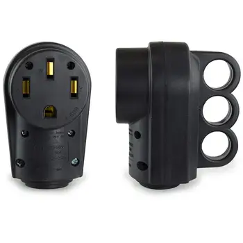 Rv 50 Amp Female Replacement Plug Heavy Duty Receptacle Plug With ...