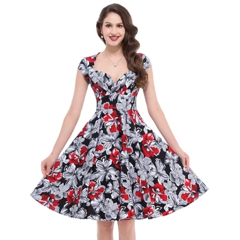Vintage 50s Dresses with Sleeves
