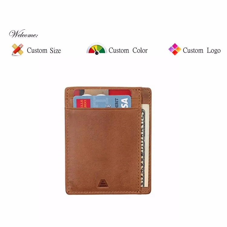Wholesale Slim Leather Credit Id Card Holder Multiple Wallet Buy Card
