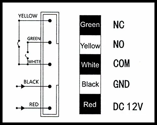 Ir door release схема подключения