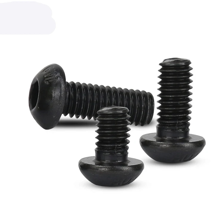 Asme B18.3/astm F835 Black Oxide Round Button Head Hex Socket Cap Screw ...