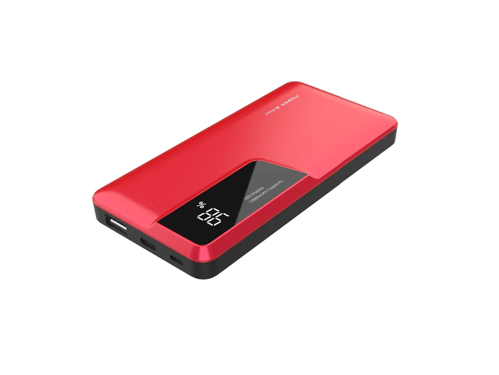 High Capacity Mini Size Led Display Polymer Battery 10000 Mah Portable Power Bank - ANKUX.COM
