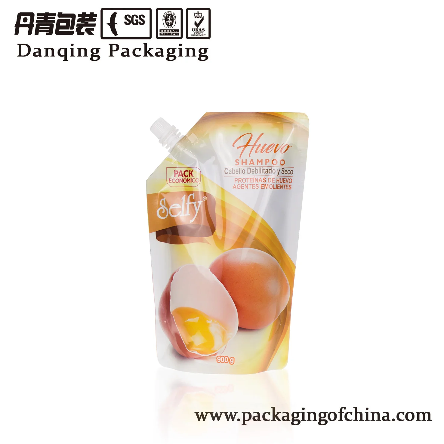 Plastic glass of water Handled Stand up pouch with spout Packaging Bag