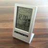 Intelligence L shape weather station forecast temperature and humidity meter home LCD electronic alarm clock calendar
