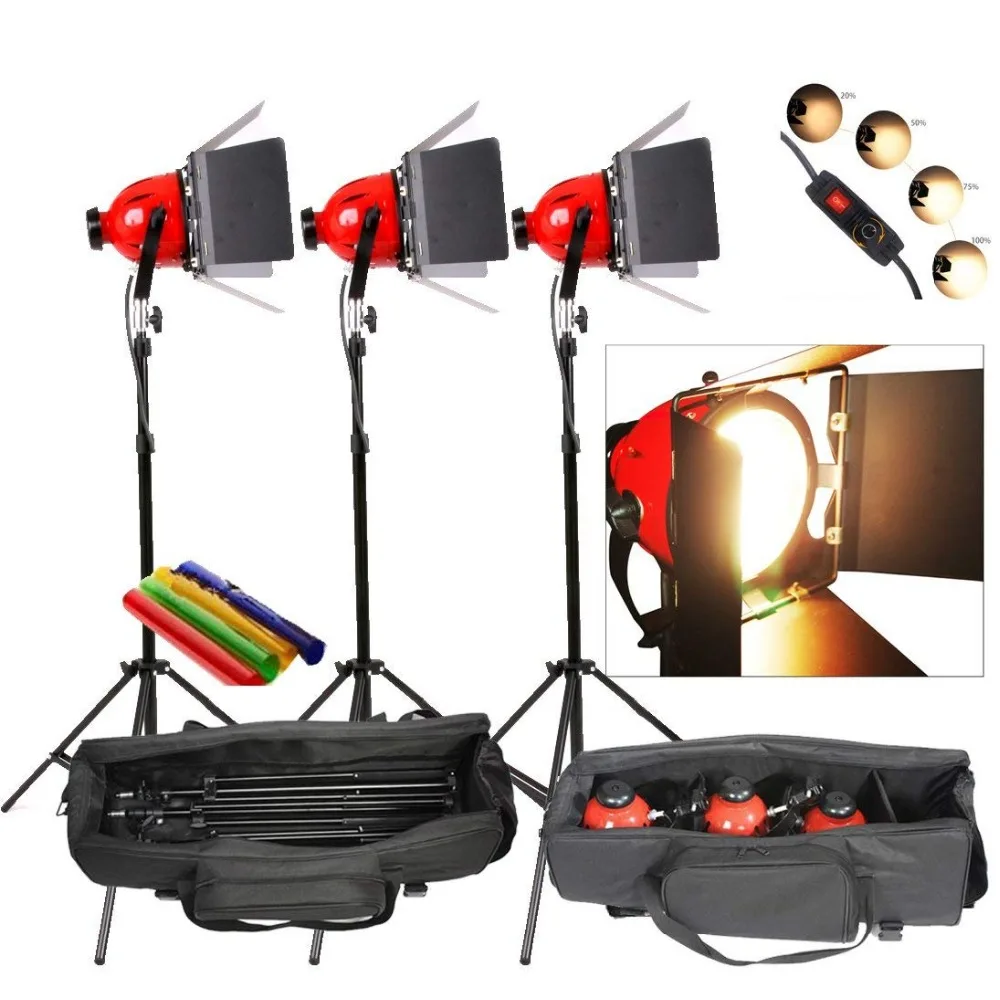 Rd Redhead Light with Brightness Dimmer 800w 220V / 110v For Filming Studio Continuous Lighting Studio Light Photography