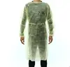 Light Weight Universal Yellow Isolation Gowns, Full Back, Elastic Cuff, Tie Neck And Waist