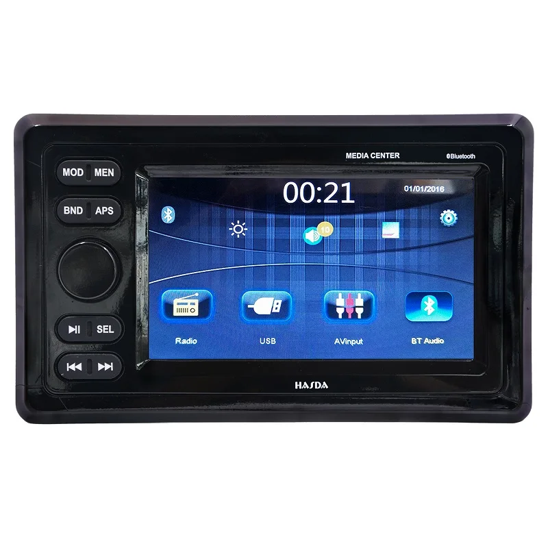 Marine Stereo System For Atvs With 7" Tft Touch Screen High Performance