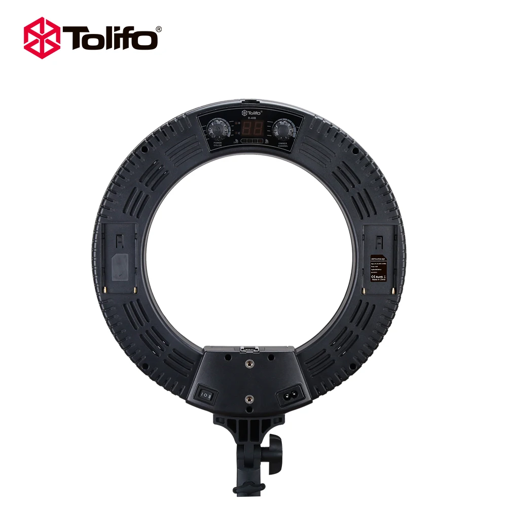 Factory Supplier Remote Controlled Bi Color 14 inch circular led rings lamp video Photography circle light