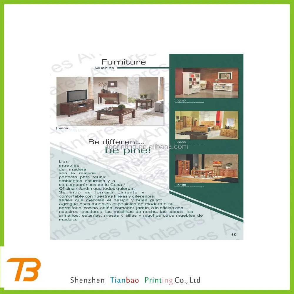 Oem Manufacturer Art Paper Furniture Catalogue Design And Printing