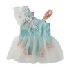 fashion girl baby bodysuits off shoulder romper baby clothes with flower