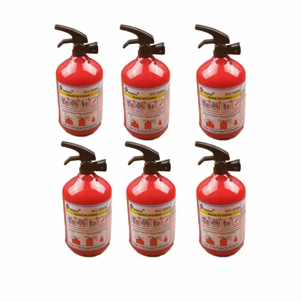 Mini Fire Extinguisher-Shaped Pencil Sharpener 6 Pcs for School and Office