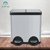 Best sell recycle dustbin stainless steel household rubbish bin kitchen