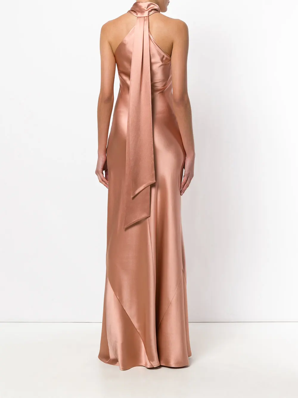 Sleeveless Elegant Satin Maxi Evening Dress - Buy Evening Dress,Women Long Formal Evening Party 