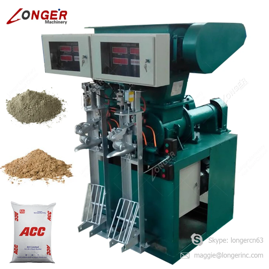 Most Popular Sand Filling 50kg Bags Packer Spiral Cement Packing