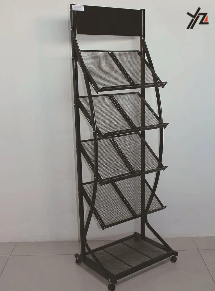 Good Quality Metal Wire Used Newspaper Display Rack/newspaper Wire