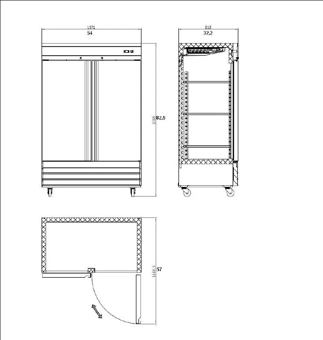 2 Door Commercial Upright Cooler_cfd-2rr-hc-refrigeration Equipment ...