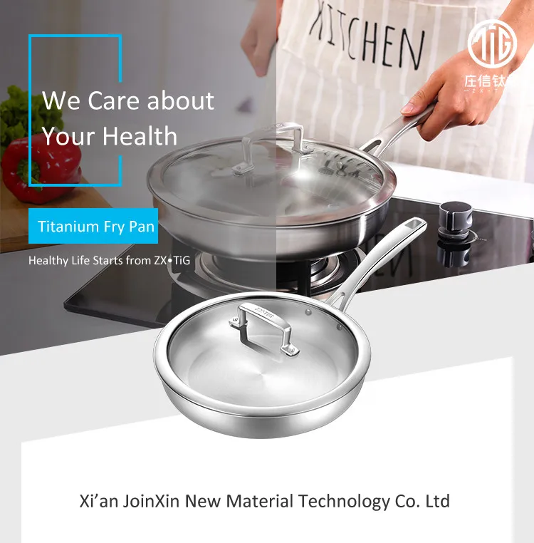 Heavy Cover Titanium Frying Pan