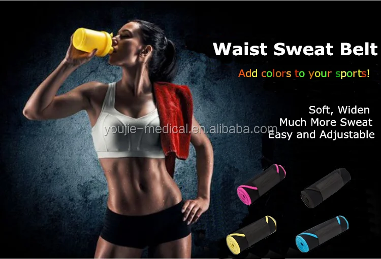 Sports Waist Training Neoprene Sweat Back Support Adjustable Waist Sweat Slimming Belts