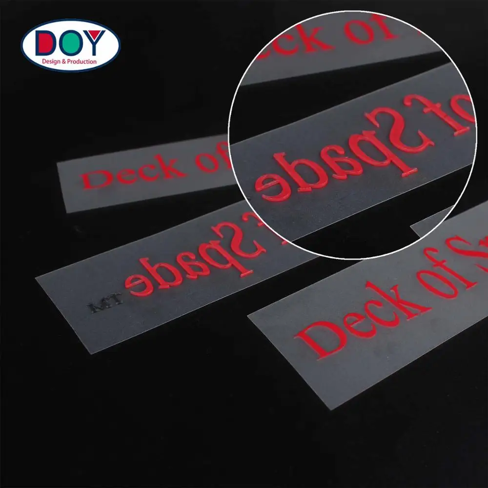 Iron On Labels Supplier Custom 3d Raised Letter Logo Silicone Heat ...