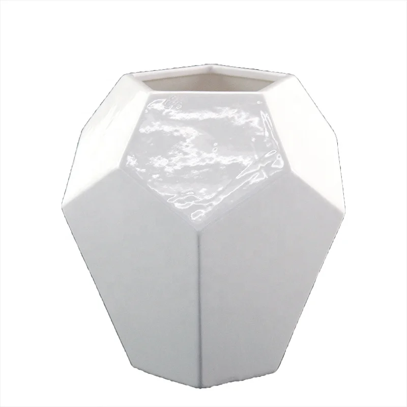 Modern nordic ceramic wedding white ceramic flower vases ceramic & porcelain vases for decorative home decor factory