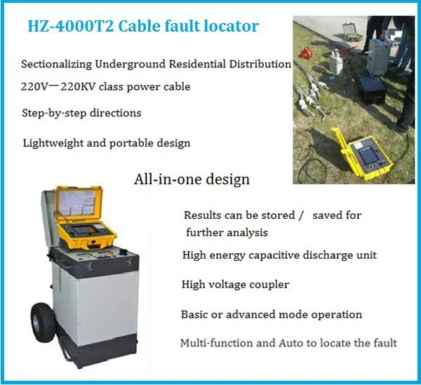 Burried Power Wires Cable Break Point Locator Underground Cable Route