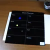 Office supplies tempeed glass writing board with weekly planned