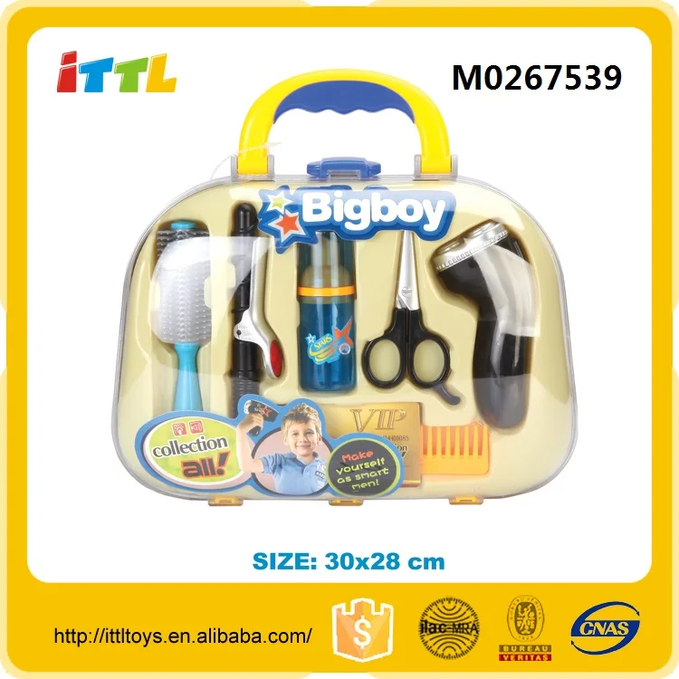 Happy Pretend Barber Shop Kids Fashion Girls Play Toys Plastic Beauty